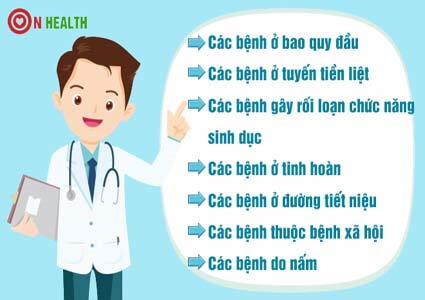 18 bệnh nam khoa thường gặp ngoài da nguy hiểm và cách điều trị