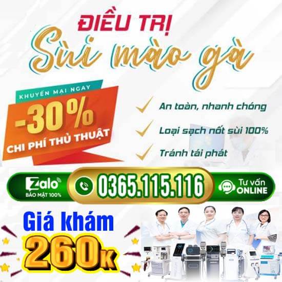 15 địa chỉ chữa bệnh sùi mào gà ở đâu Hà Nội tốt nhất