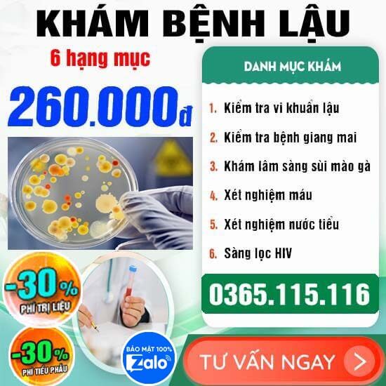 15 địa chỉ khám xét nghiệm chữa bệnh lậu ở đâu Hà Nội tốt nhất