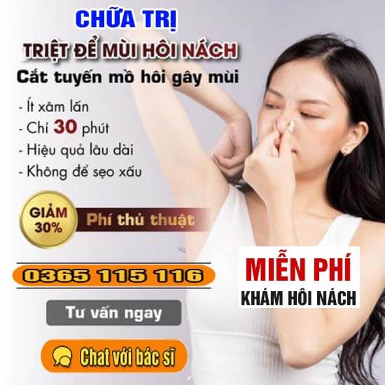 10 địa chỉ chữa hôi nách, cắt tuyến mồ hôi nách ở đâu tốt nhất