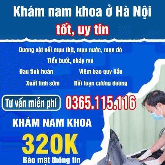 20 địa chỉ phòng khám nam khoa ở đâu tốt nhất uy tín tại Hà Nội