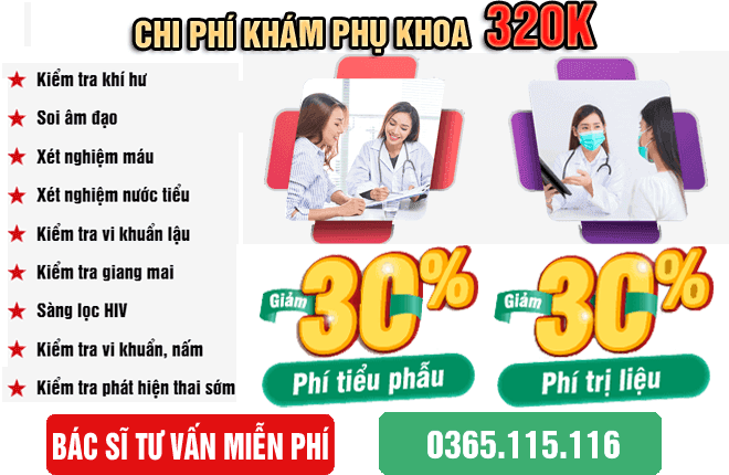 Chi phí khám phụ khoa ở Hà Nội hết bao nhiêu tiền, bảng giá 320k